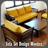 Sofa Set Design Wooden icon