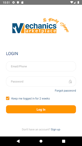 Android application Mechanics Marketplace screenshort