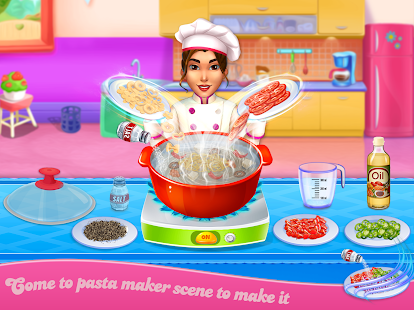 Make pasta cooking kitchen Screenshot