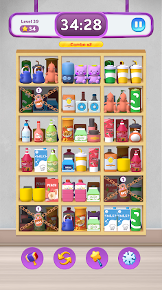 Goods Sort 3D: Match 3 Items - Screenshot 2