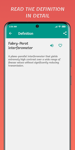 Astronomy Dictionary Screen 3