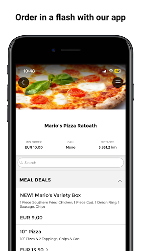 Android application Mario's Wood Fired Pizza screenshort