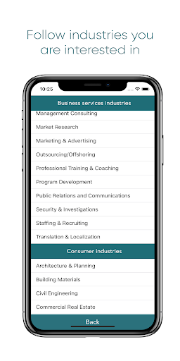 Android application Newsology screenshort