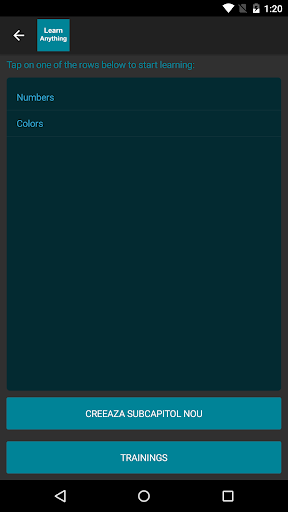 Android application Learn Anything screenshort