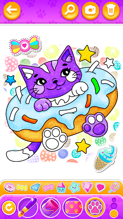 Glitter Kitty Cats Coloring MOD APK 05