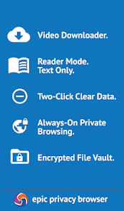 Captura 3 Epic Privacy Browser con VPN android