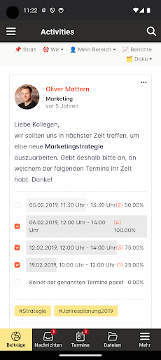 Android application StartupVerband screenshort