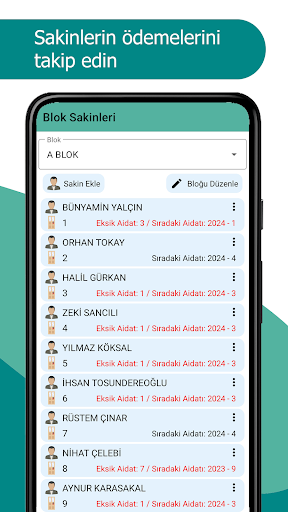 Apartman ve Site Yönetimi Screen 3