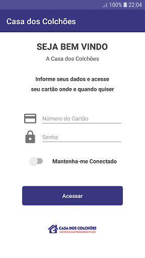 Android application Cartão Casa dos Colchões screenshort