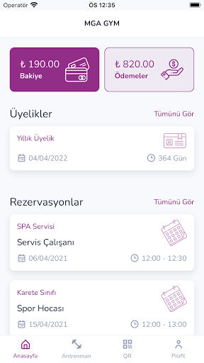 Android application My Gym Assistant screenshort