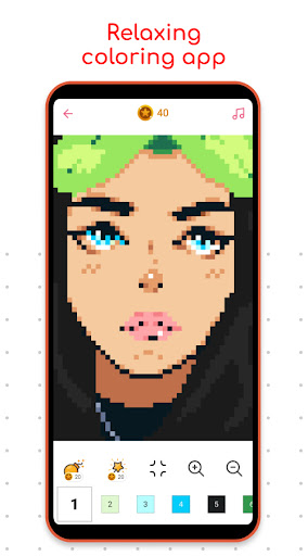 Android application Pixel Art ・ Coloring by Number screenshort