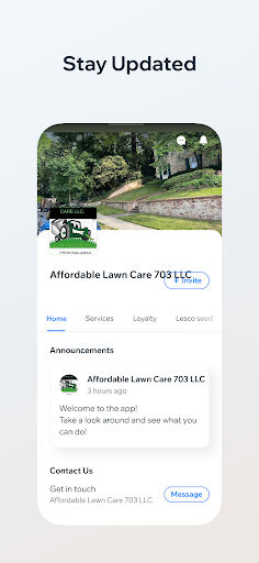 Affordable Lawn Care 703 LLC. Screen 2