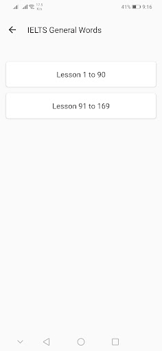 IELTS Vocabulary Learn & Test Screen 3