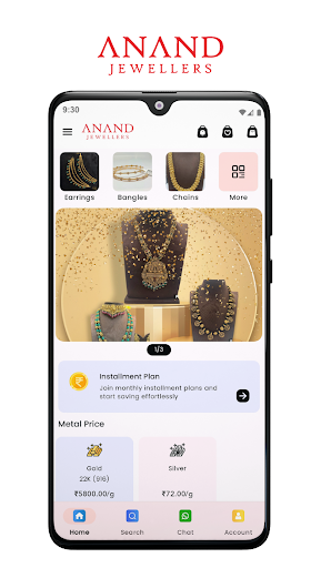 Android application Anand Jewellers screenshort