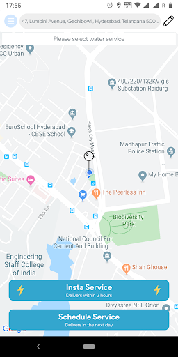 Android application Paani Lao - Water can delivery screenshort