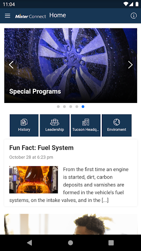 Android application Mister Connect screenshort