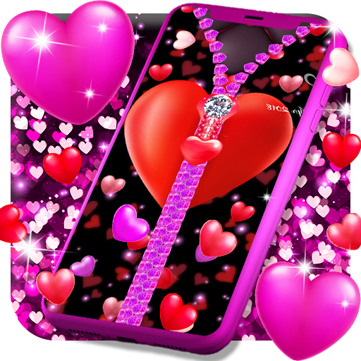 Heart Zipper Lock Screen Apps On Google Play