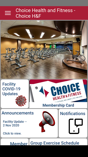 Choice Health & Fitness Screen 2