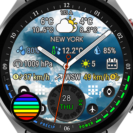 Weather Day Night watch face Download on Windows