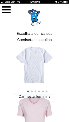 Android application mr. shirt screenshort