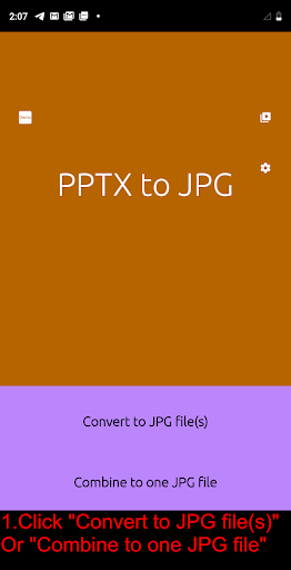 Android application PPTX to JPG screenshort
