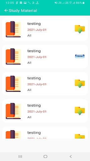 Android application ACHARYA VIDYA SAGAR ACADEMY MA screenshort
