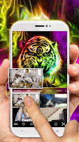 screenshot of Neon Tiger Keyboard Theme