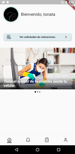 Android application Chamba Services Chambeador screenshort
