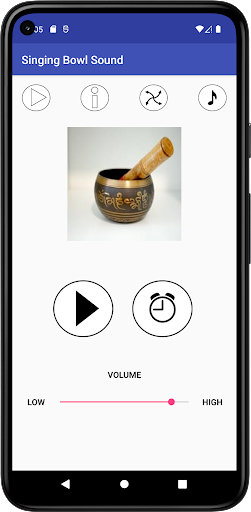 Android application Singing Bowl Sound screenshort