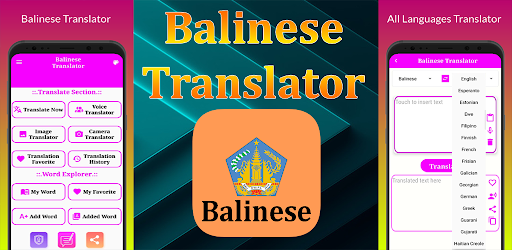 Android application Balinese Translator screenshort