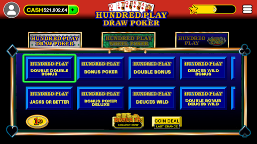 Hundred Play Draw Video Poker 1