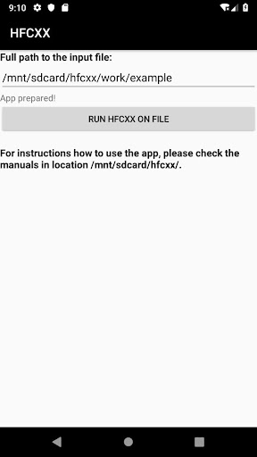 Android application HFCXX screenshort