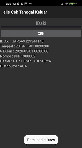 aiis cek tanggal keluar Screen 2