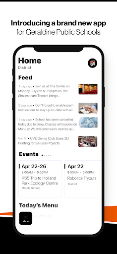 Android application Geraldine Public Schools screenshort