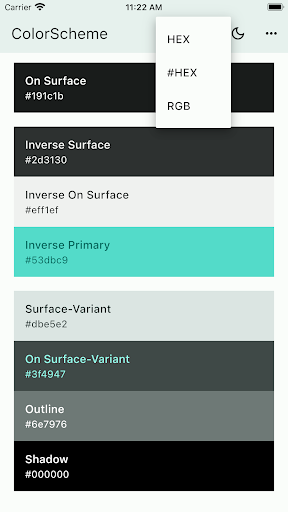 ColorScheme for M3 Screen 3