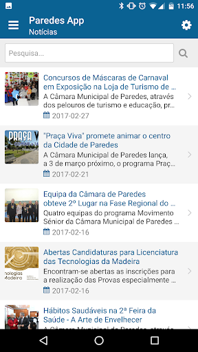 Paredes App Screen 2