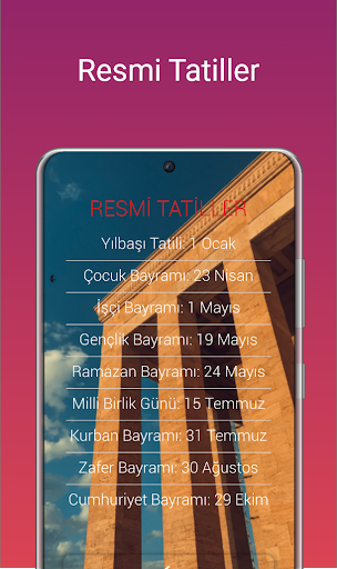 Sınav ve Tatil Sayacı Screen 3