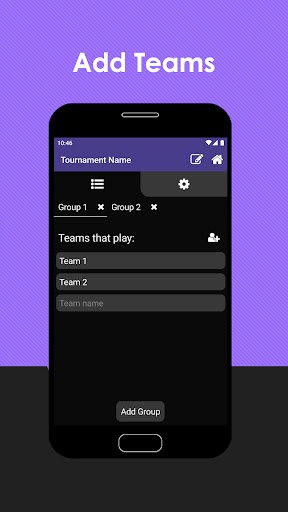 Tournament Competition Manager Screen 2