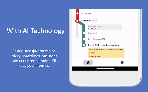Android application Transversal Transjakarta Rute screenshort