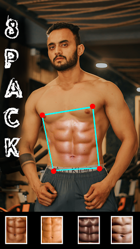 Android application Man Abs Maker - Six Pack Photo screenshort