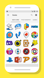 Popo — zrzut ekranu pakietu ikon