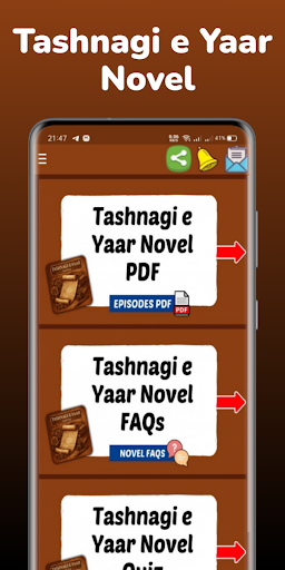 Teshnagi e Yaar Novel