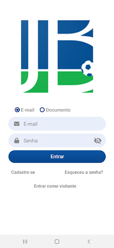 Android application JB Esportes screenshort