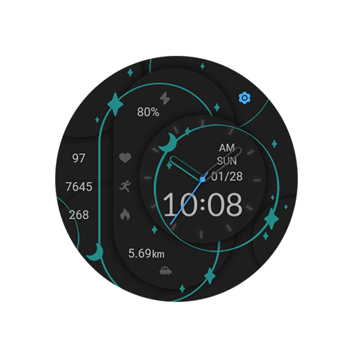 Geometric Stars For Wear OS logo