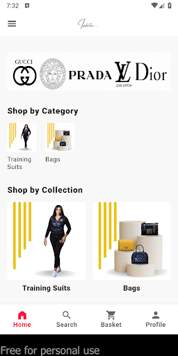Android application Isabella Shop screenshort
