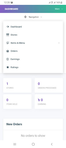 Hello Food Merchant Screen 2