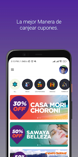 Android application Zacco: Cupones y Descuentos. screenshort