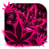 Weed Rasta Pink Keyboard Theme icon