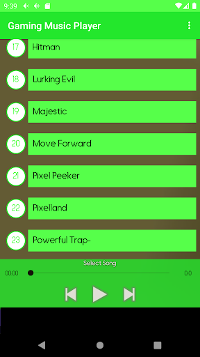 Gaming Music Player Screen 2