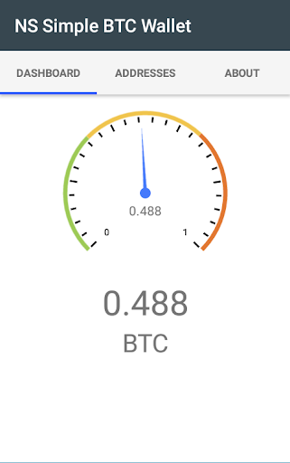 Android application NS Simple BTC Wallet screenshort